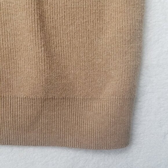 Banana Republic men's L Light Brown cotton blend VNeck Collared Sweater Pullover - Picture 3 of 9